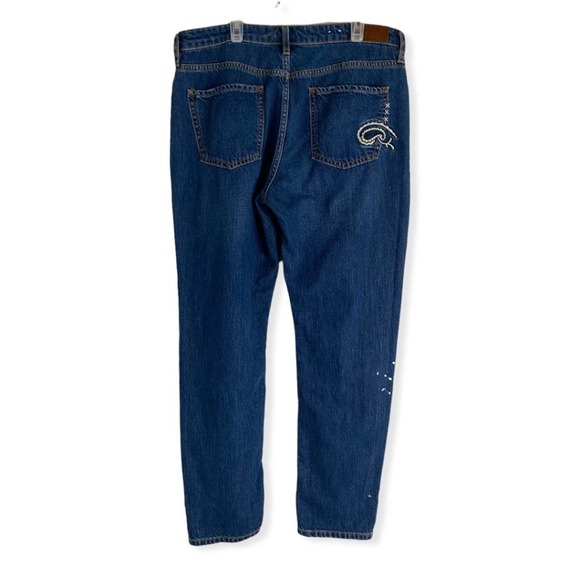 Scotch & Soda Bandanarama Embroidered Skinny Blue Jeans sz 29 - Picture 2 of 15